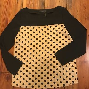 Black and Tan blouse